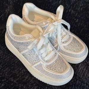 Wild Pair Glittering White Sneakers